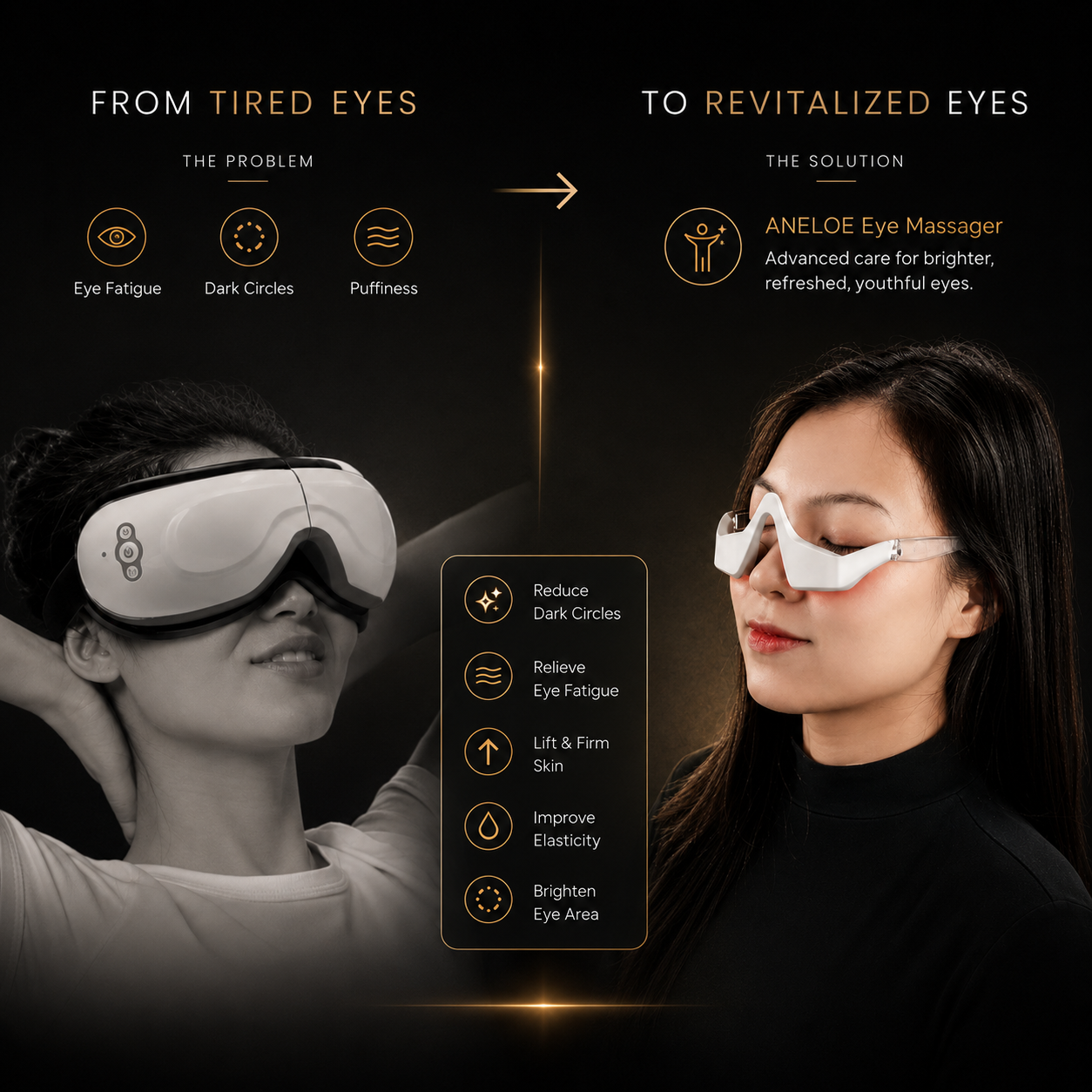 Eye Beauty Massager Eye Care Eyes Fatigue Lighten Dark Circles Smooth Eye Fine Line Beauty Tool