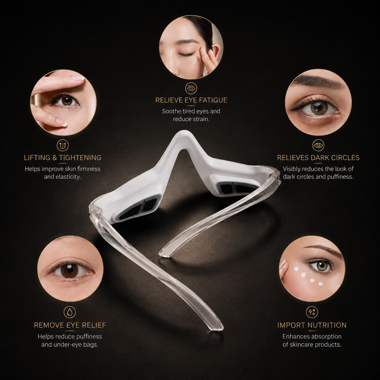 Eye Beauty Massager Eye Care Eyes Fatigue Lighten Dark Circles Smooth Eye Fine Line Beauty Tool